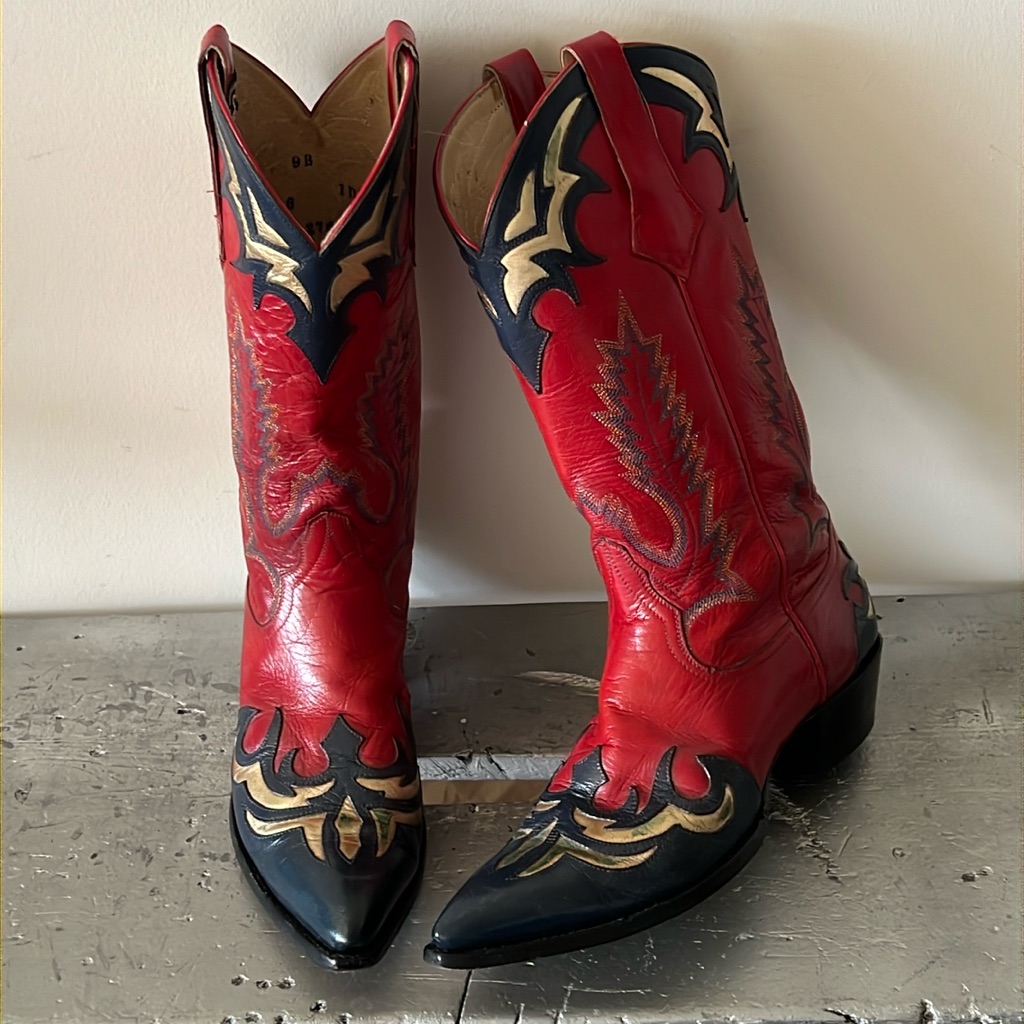 Vintage Larry Mahan Cowboy Boots